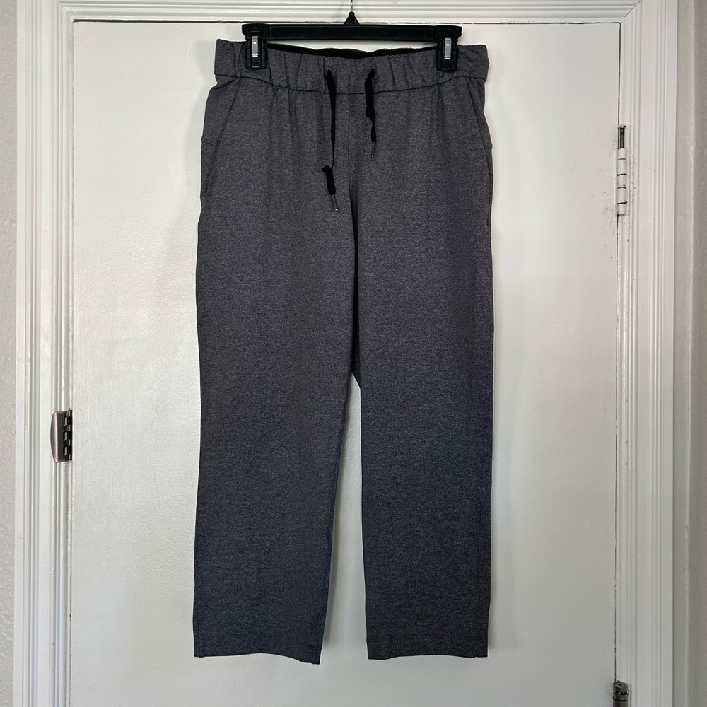 Lululemon On The Fly Crop 23in Heathered Black 6